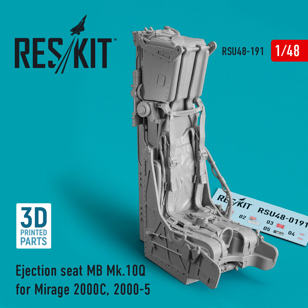 Ejection seat MB Mk.10Q for Mirage 2000C, 2000-5 (3D Printed)