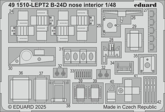 B-24D nose interior  HOBBY BOSS
