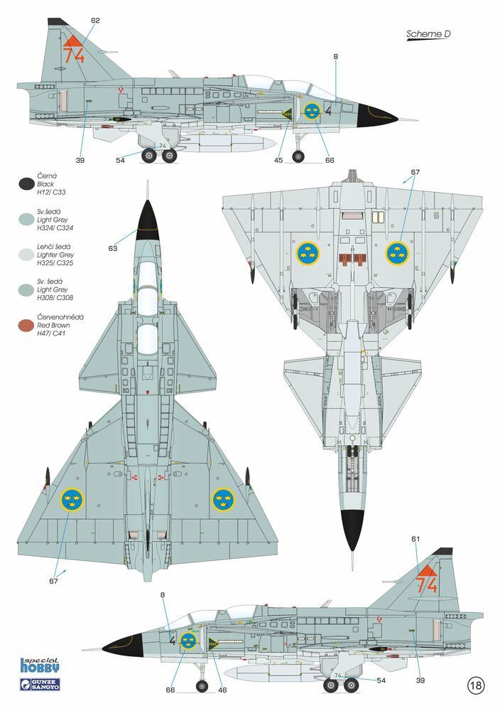 SAAB SK-37E Stör-Viggen 'Electronic Warfare Agressor'