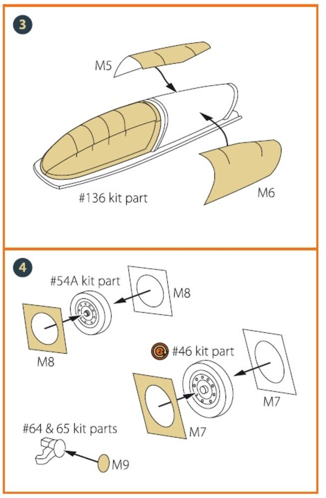 F-16B/D twin seater painting mask for REVELL kit