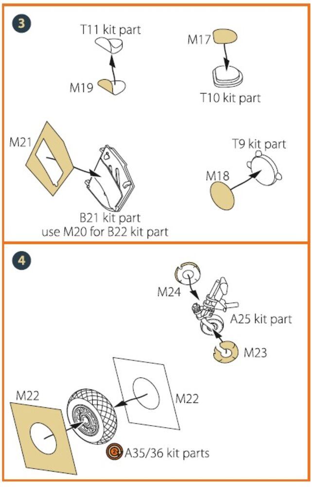 P-51B/C Mustang painting mask for Arma Hobby kits