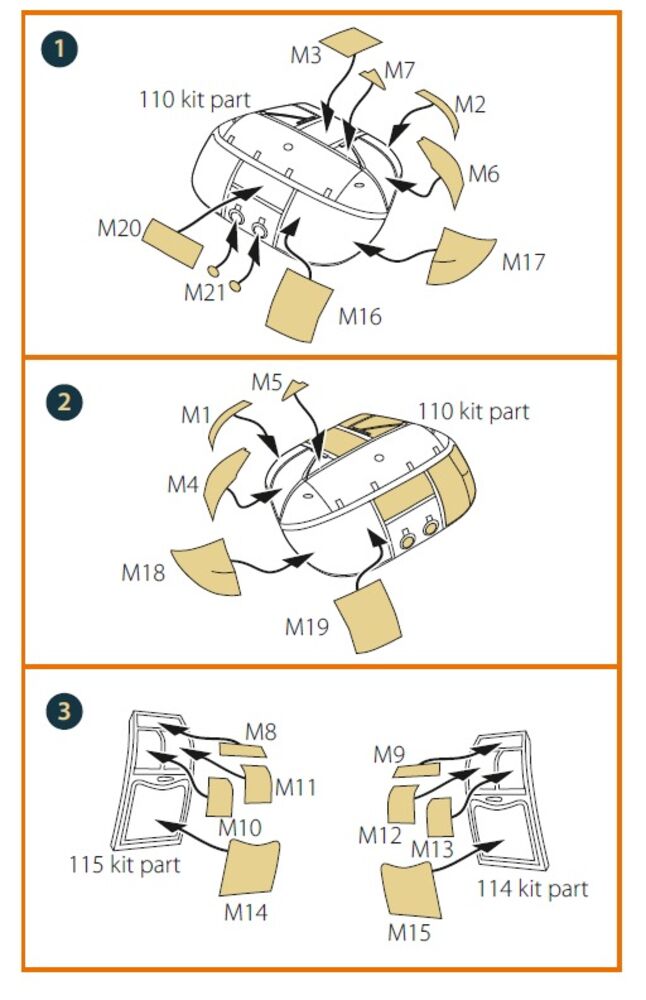 CH-46 painting mask for Fujimi kits