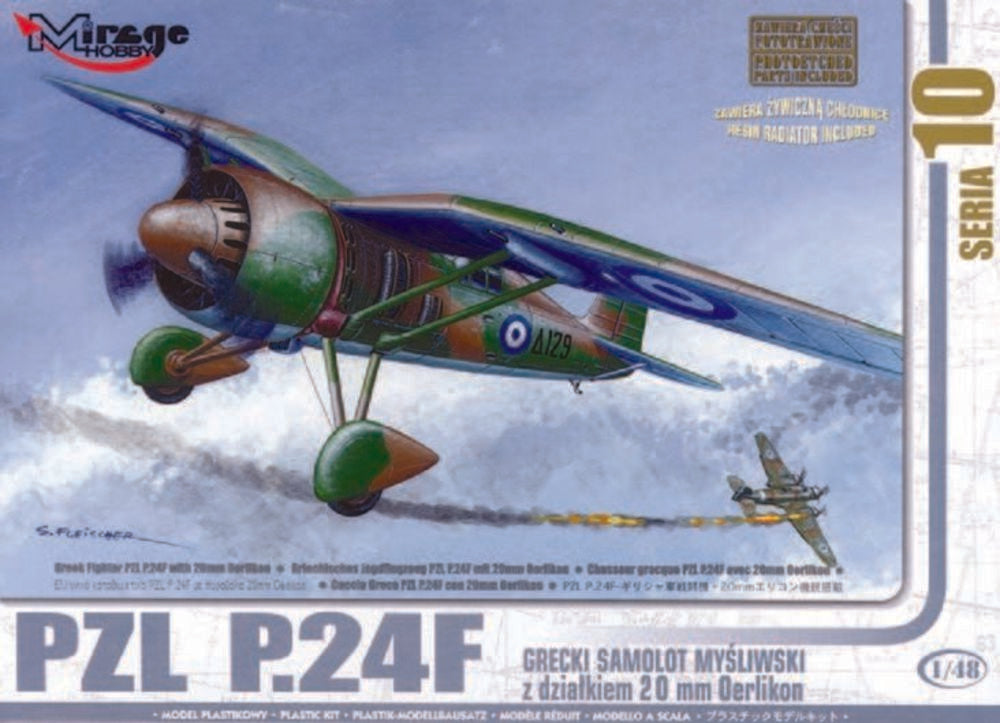 PZL P.24 F der griechischen Luftwaffe mit Resin- und Fotoätzteilen