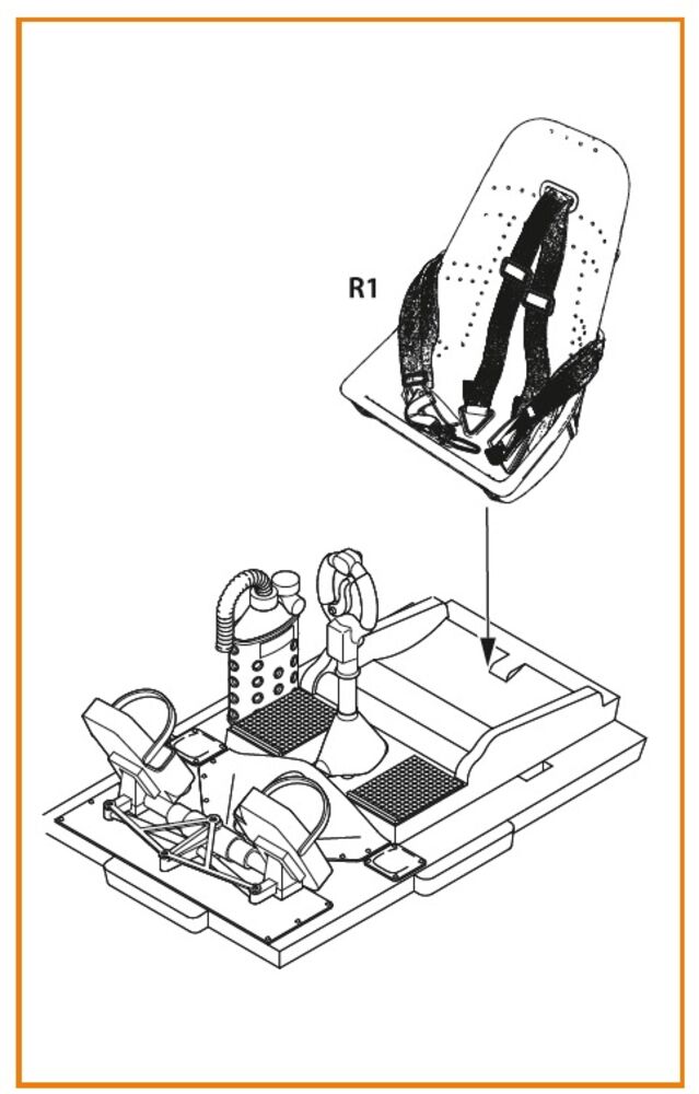 Bf-109E seat with safety belts for Wingsy Kits
