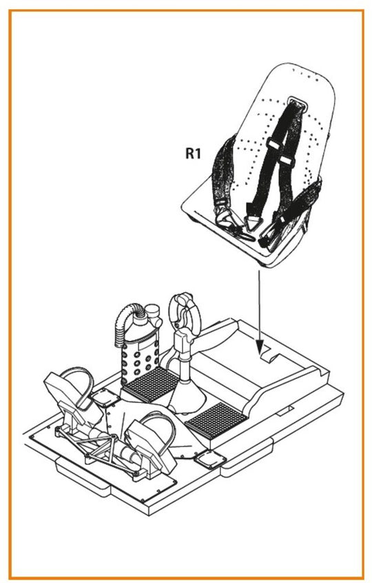 Bf-109E seat with safety belts for Wingsy Kits
