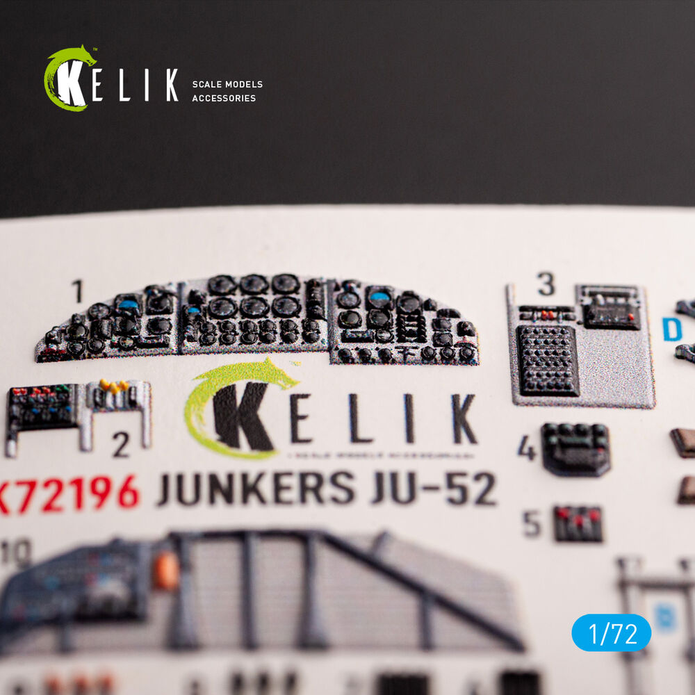 Ju-52 - interior 3D decals for Italeri kit