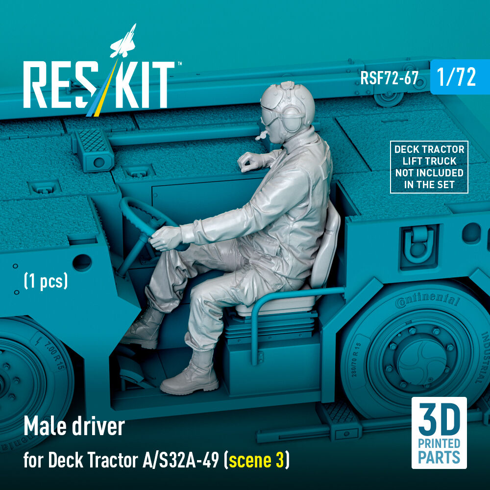 Male driver for Deck Tractor A/S32A-49 (scene 3) (1 pcs) (3D Printed)