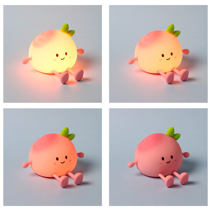 KAWAII - Peach - Phone Holder & Rechargeable Lamp 5inch