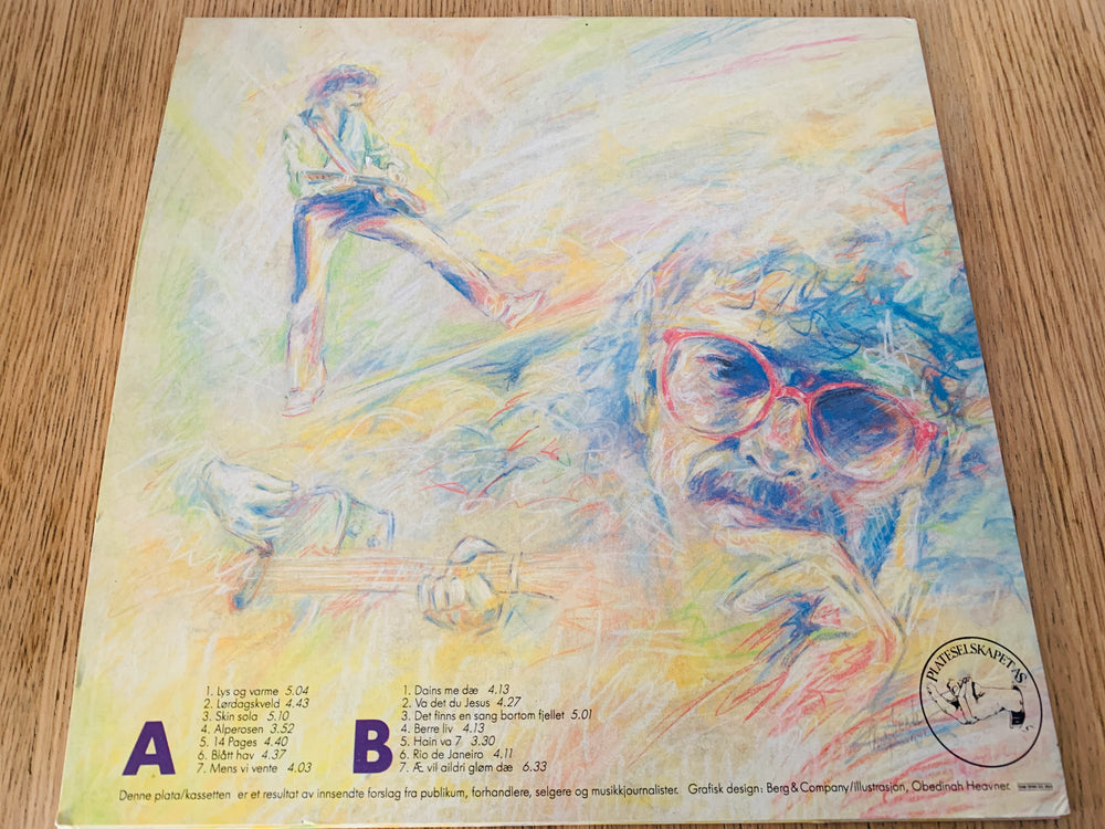 Åge Aleksandersen. Lys og Varme (Gjennom tolv år). 1984. LP-plate.