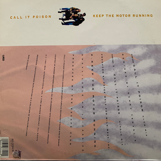 The Escape Club – Call It Poison. 1991. LP.