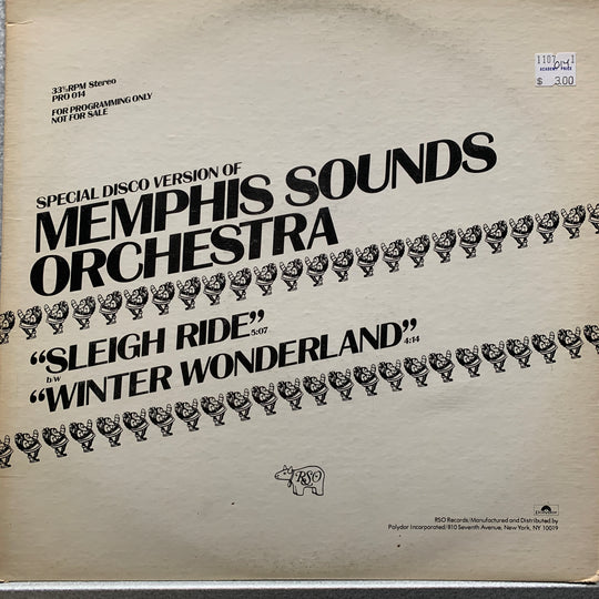 Memphis Sounds Orchestra – Sleigh Ride / Winter Wonderland. 1978. LP.