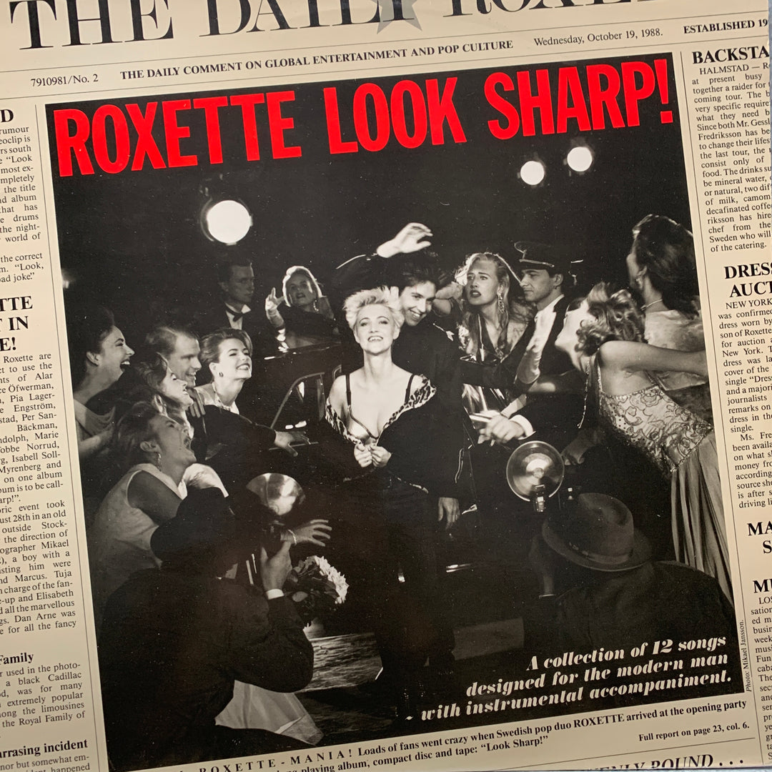 Roxette – Look Sharp!. 1988. LP.