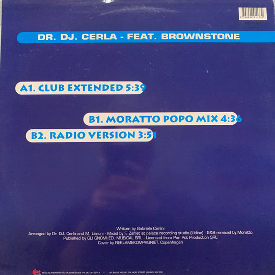 Dr. DJ Cerla feat. Brownstone – Everybody Pom Pom. 1995. LP.
