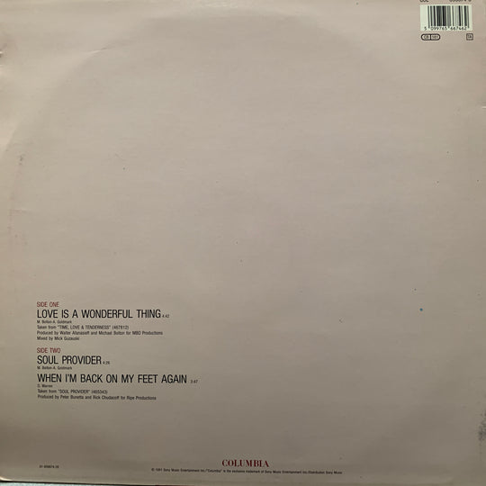 Michael Bolton – Love Is A Wonderful Thing. 1991. 12" maxisingel.