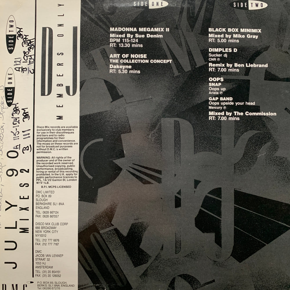 DMC – DJ Mixes. LP.