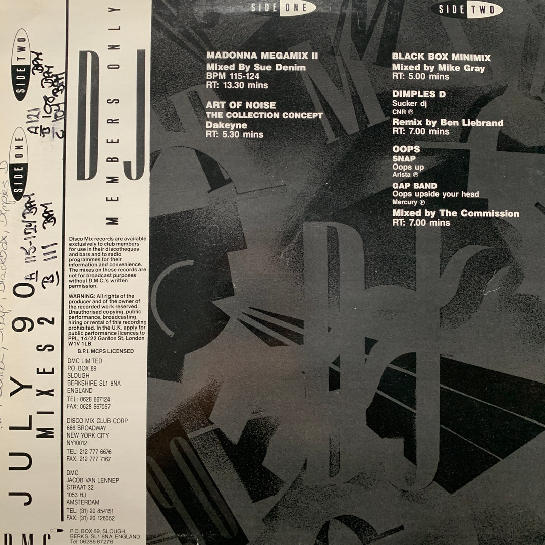 DMC – DJ Mixes. LP.