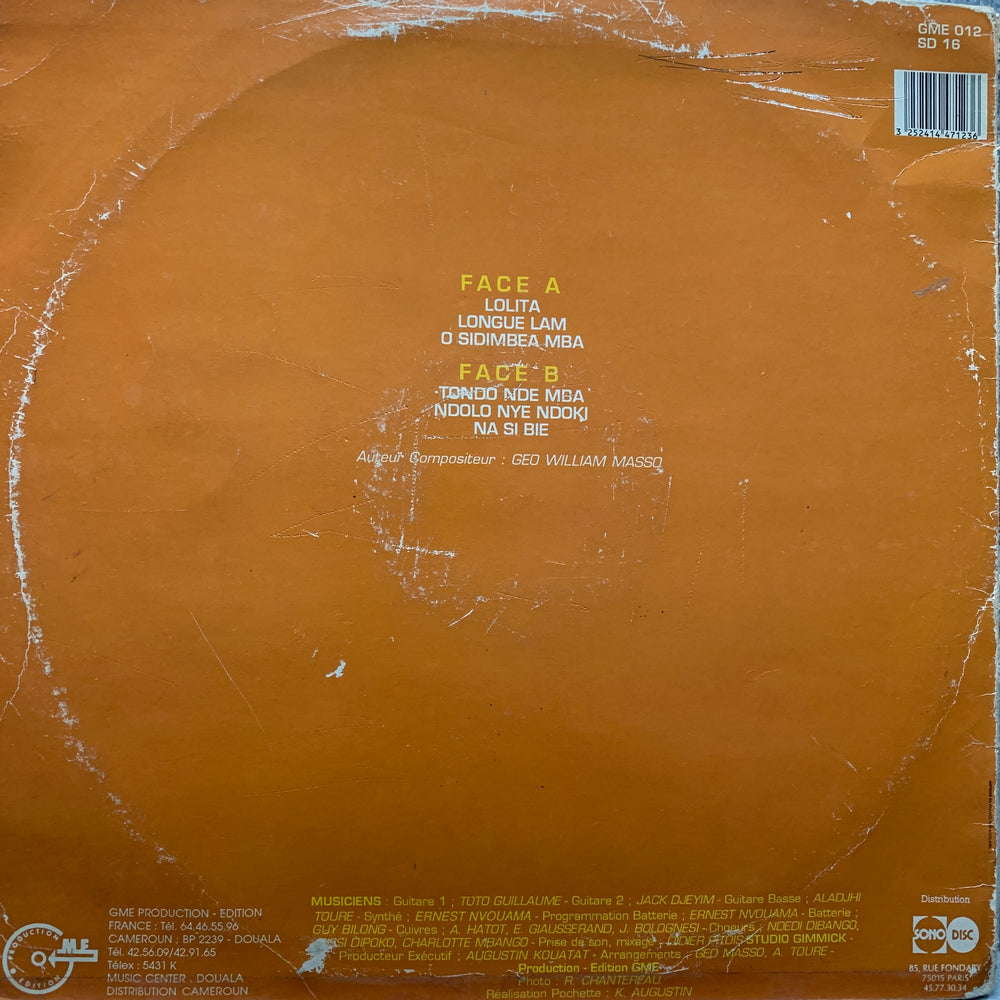 Géo W. Masso – The Greatest Come Back. LP.