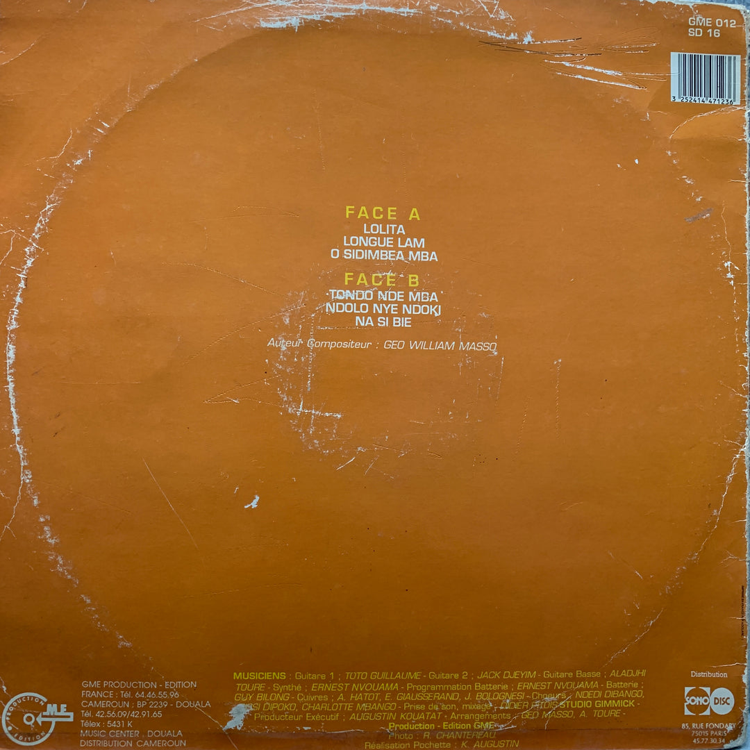 Géo W. Masso – The Greatest Come Back. LP.