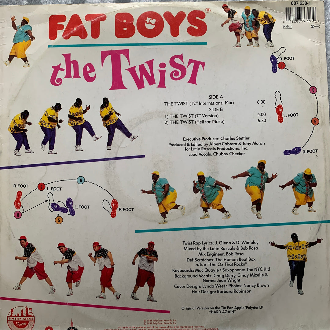 Fat Boys with Chubby Checker – The Twist. 1988. LP.