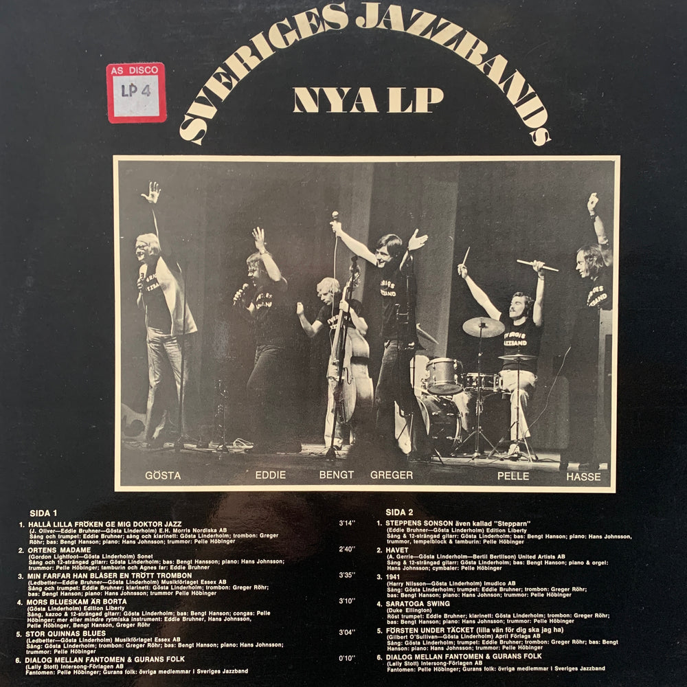 Sveriges Jazzbands – Nya LP. LP.