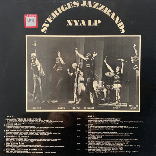 Sveriges Jazzbands – Nya LP. LP.