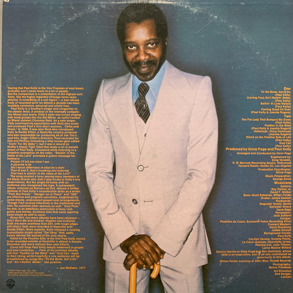 Paul Kelly – Stand on the Positive Side. 1977. LP.