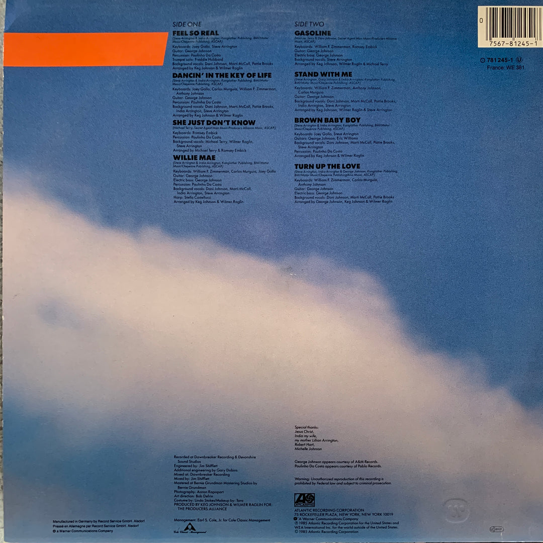 Steve Arrington - Dancin' In The Key Of Life. 1985. LP.