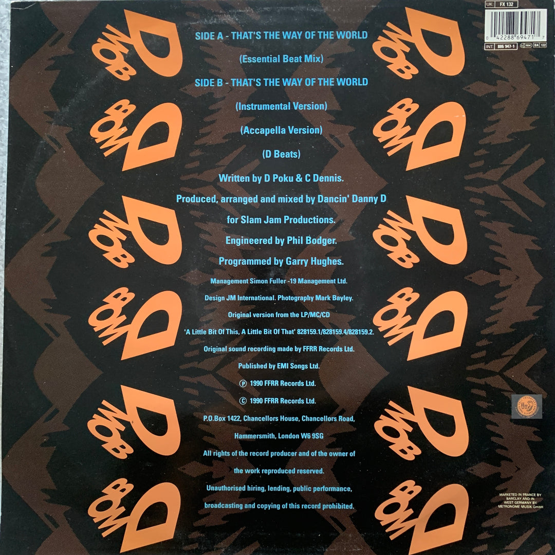 D Mob With Cathy Dennis - That's The Way Of The World. 1989. LP.