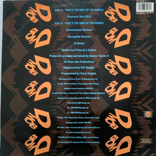 D Mob With Cathy Dennis - That's The Way Of The World. 1989. LP.