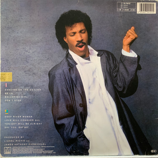 Lionel Richie - Dancing On The Ceiling. 1986. LP.