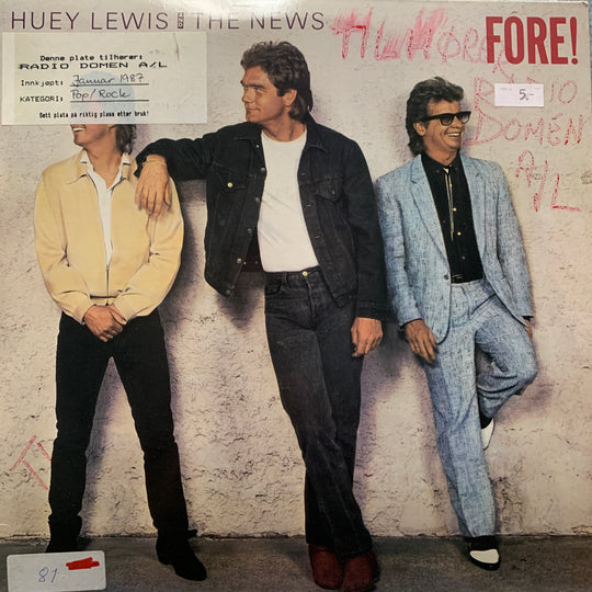 Huey Lewis And The News - Fore!. 1986. LP.