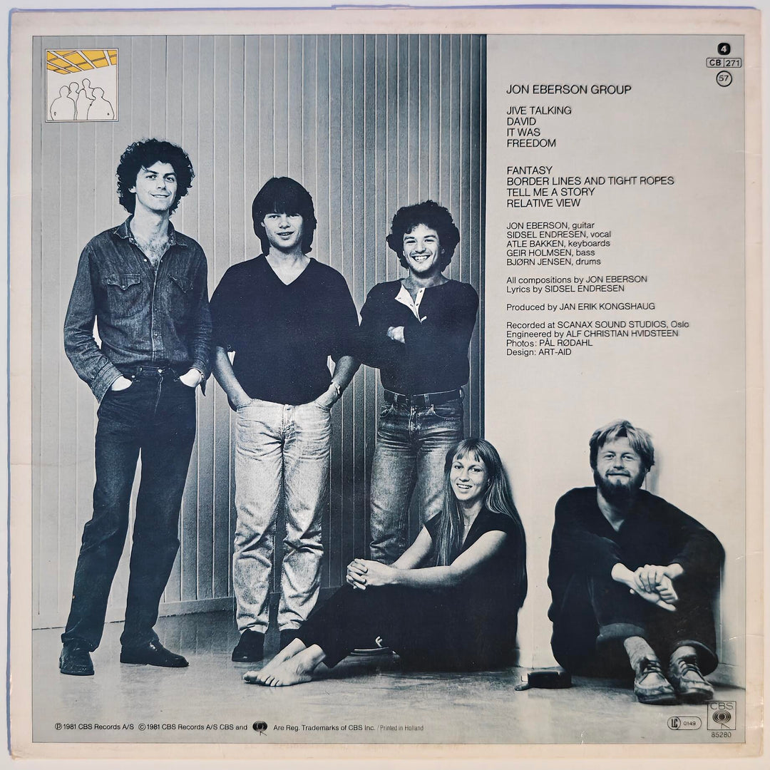 Jon Eberson Group - Jive Talking 1981. LP.