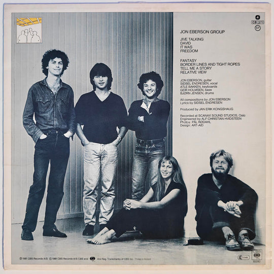 Jon Eberson Group - Jive Talking 1981. LP.