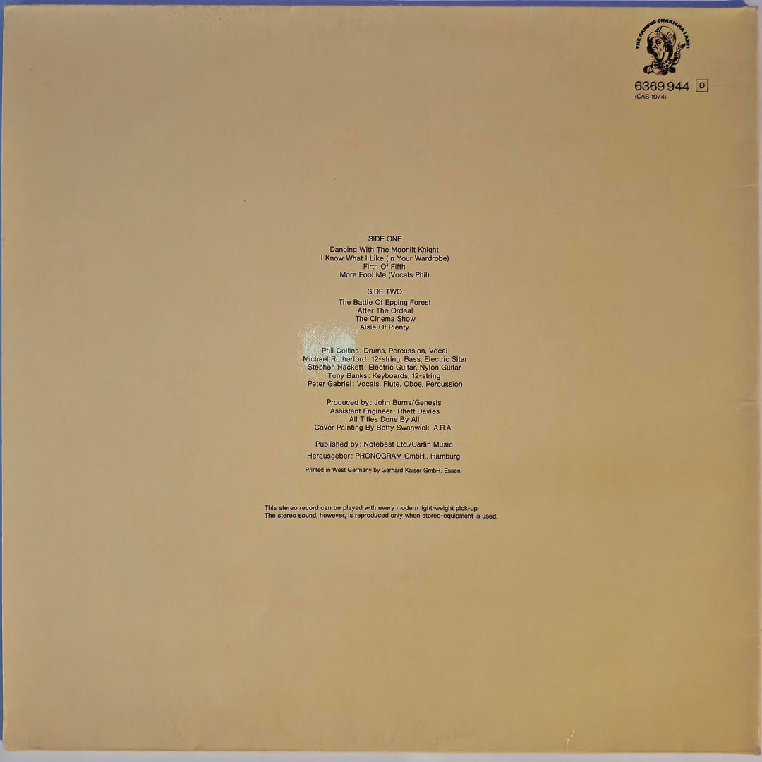 Genesis - Selling England By The Pound 1973. LP.