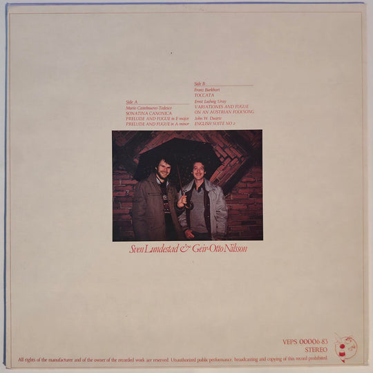 Geir-Otto Nilsson & Sven Lundestad - Music For Two Guitars From The 20th Century 1980. LP.