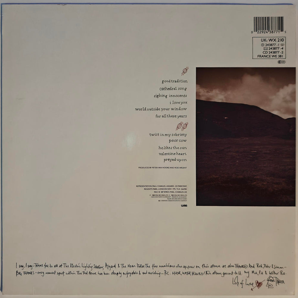 Tanita Tikaram - Ancient Heart 1988. LP.