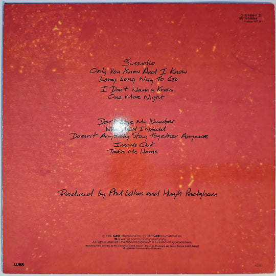 Phil Collins - No Jacket Required 1985. LP.