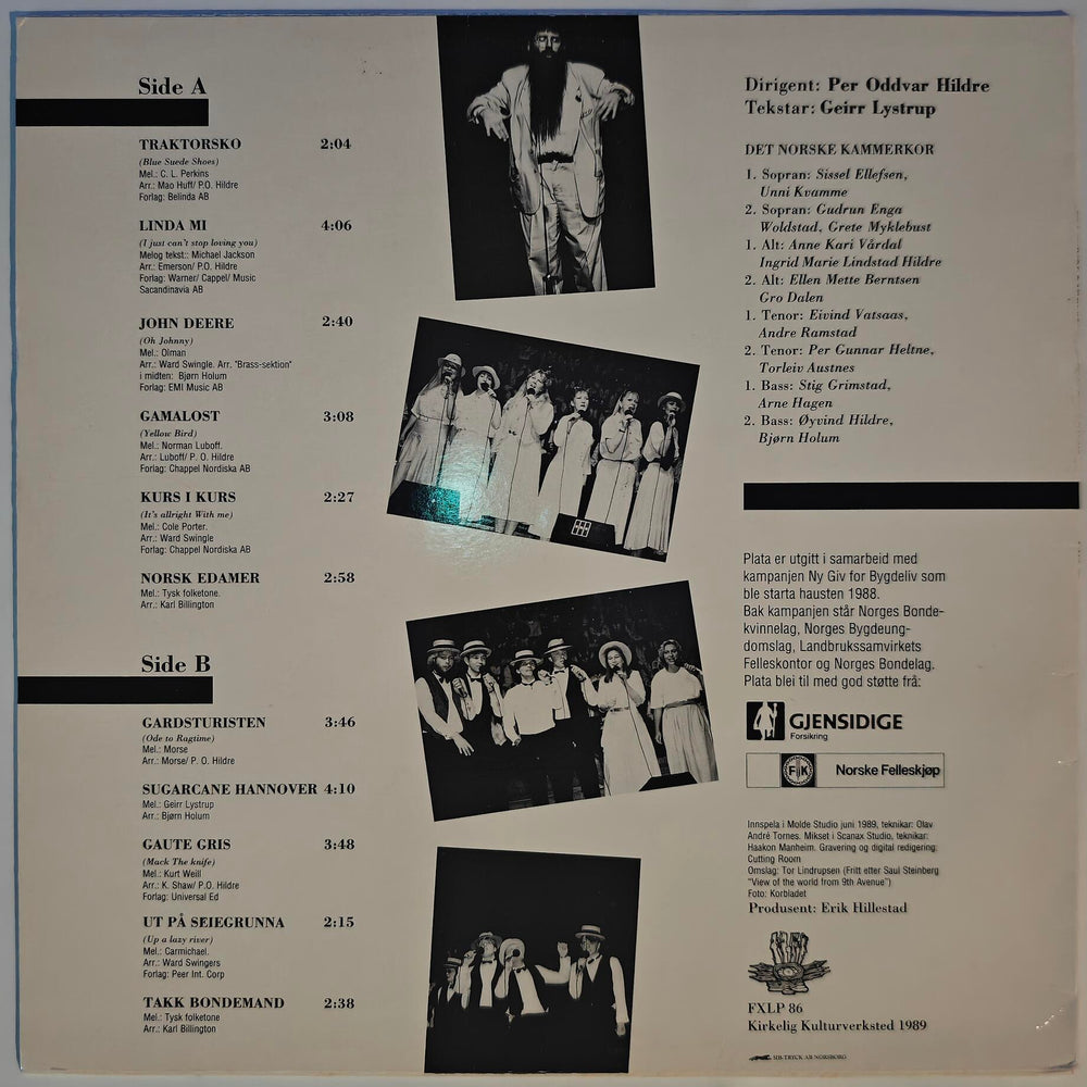 Det Norske Kammerkor - Bound For Bygda 1979. LP.