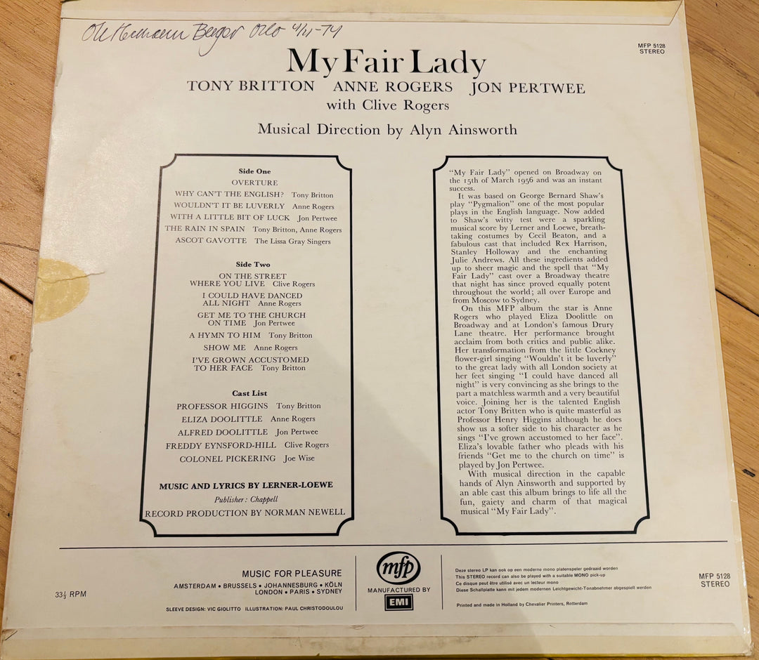 My Fair Lady LP.