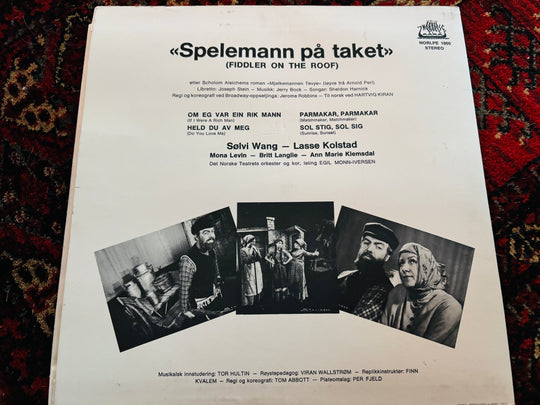 Spellemann på taket (Fiddler on the Roof) LP.