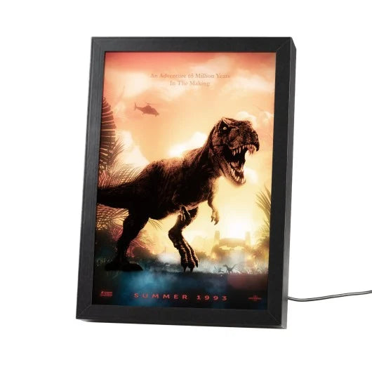 JURASSIC PARK  - Framed LED Print 28x20x5cm