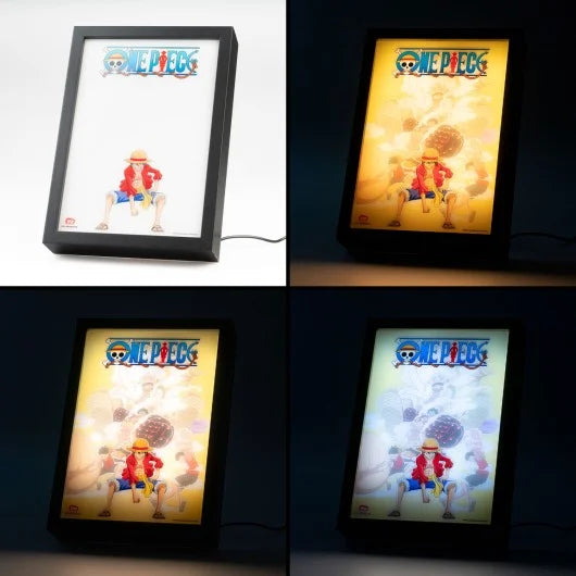 ONE PIECE - Luffy - Framed LED Print 28x20x5cm