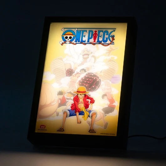 ONE PIECE - Luffy - Framed LED Print 28x20x5cm