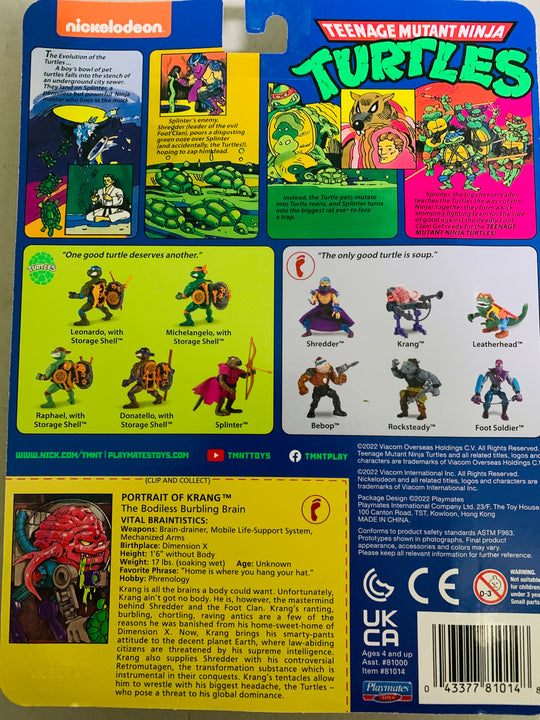 Teenage Mutant Ninja Turtles Krang Figur. Actionfigur.