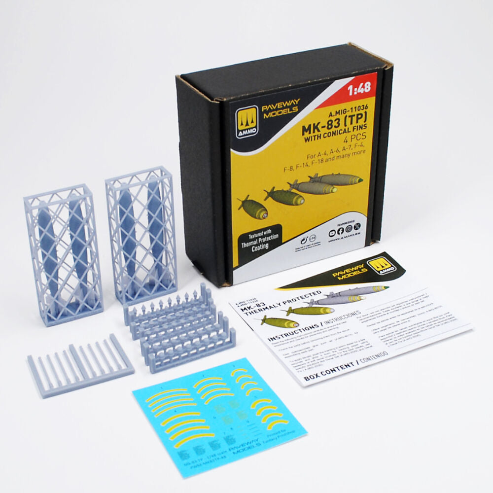 MK-83 with thermal protection and conical fin (4 pcs)