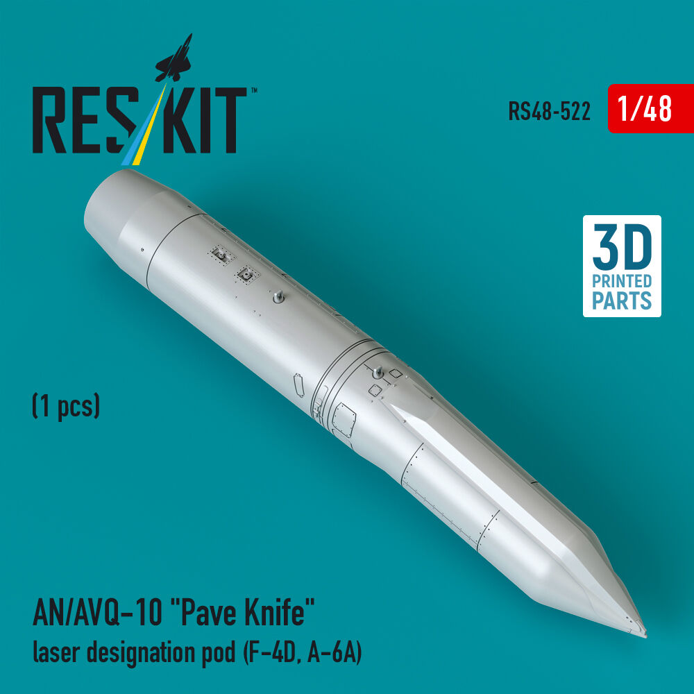 AN/AVQ-10 Pave Knife laser designation pod (1 pcs) (F-4D, A-6A) (3D Printed)