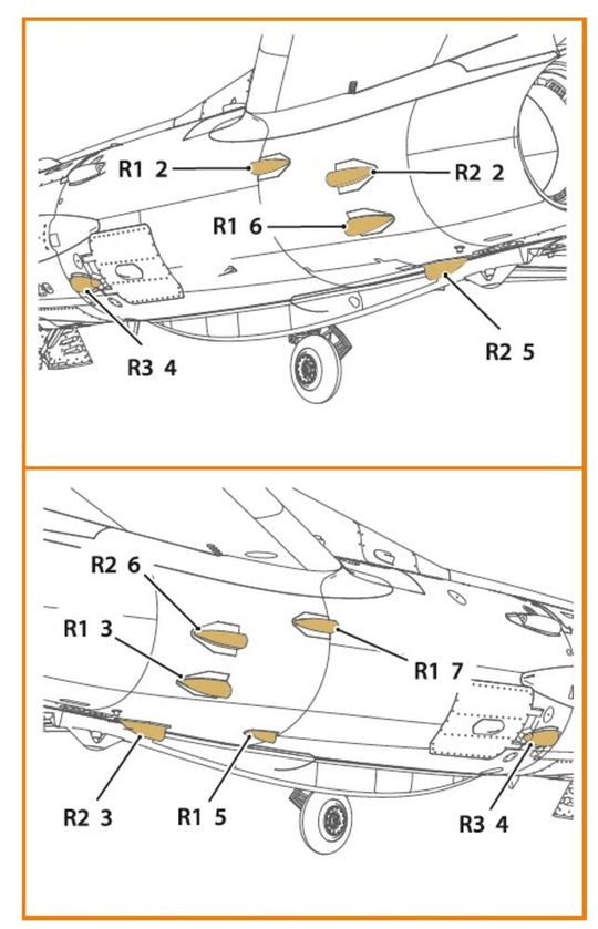 MiG-19P/PM Air intake for CP kits