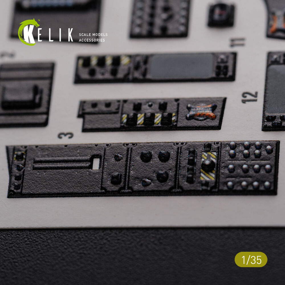 AH-64D Apache interior 3D decals for Meng kit