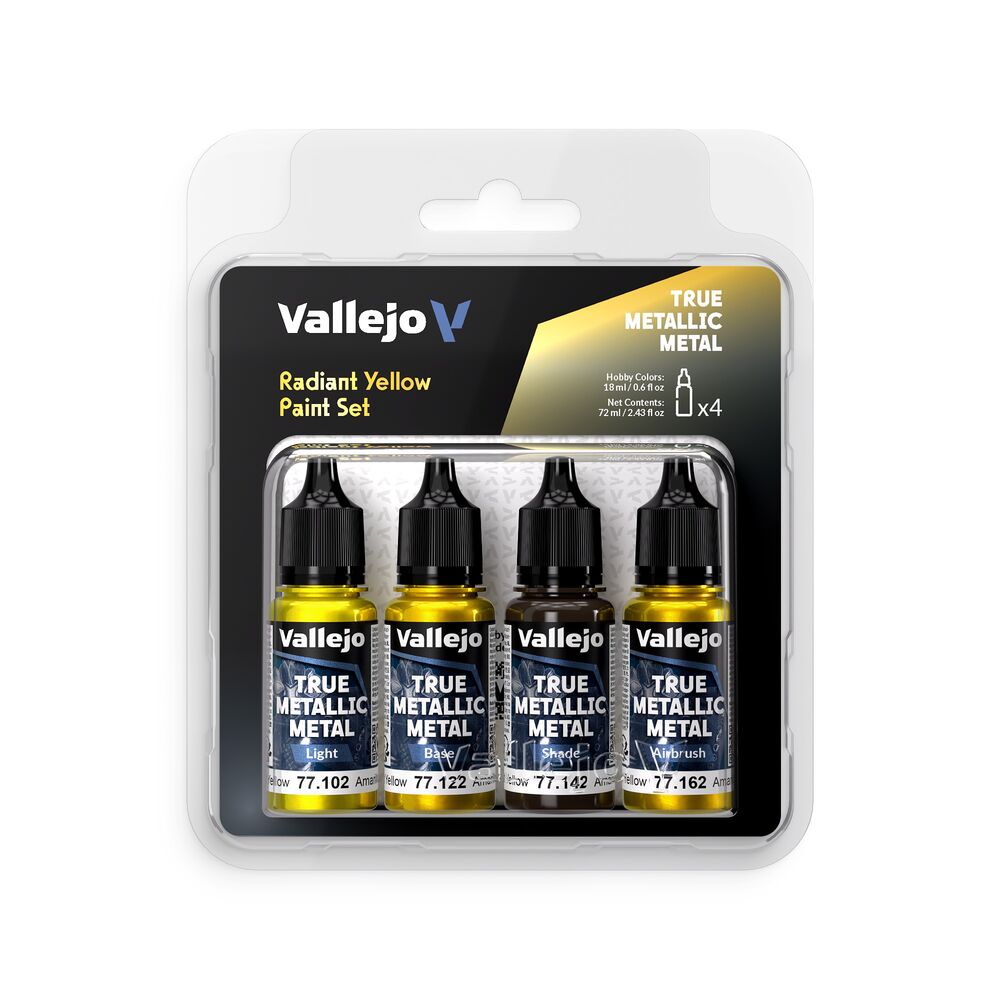 True Metallic Metal: Radiant Yellow Paint Set (4)