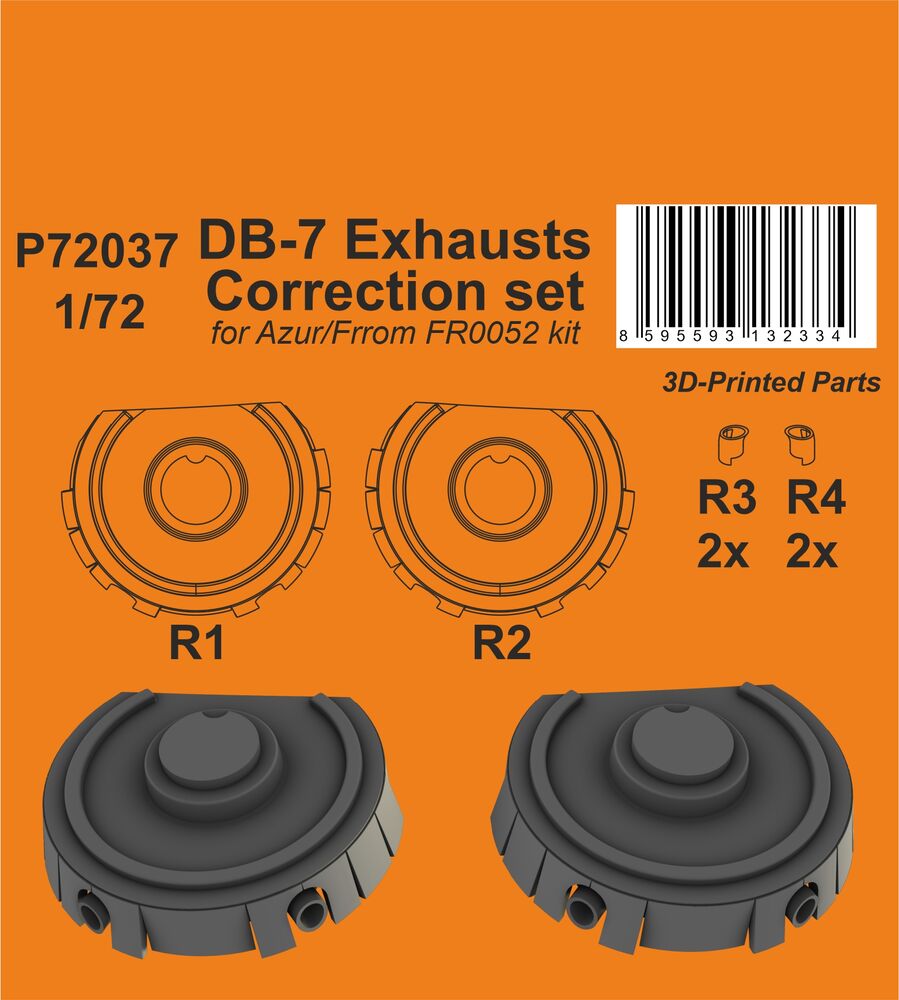 DB-7 Exhausts Correction set  / for Azur/Frrom kit